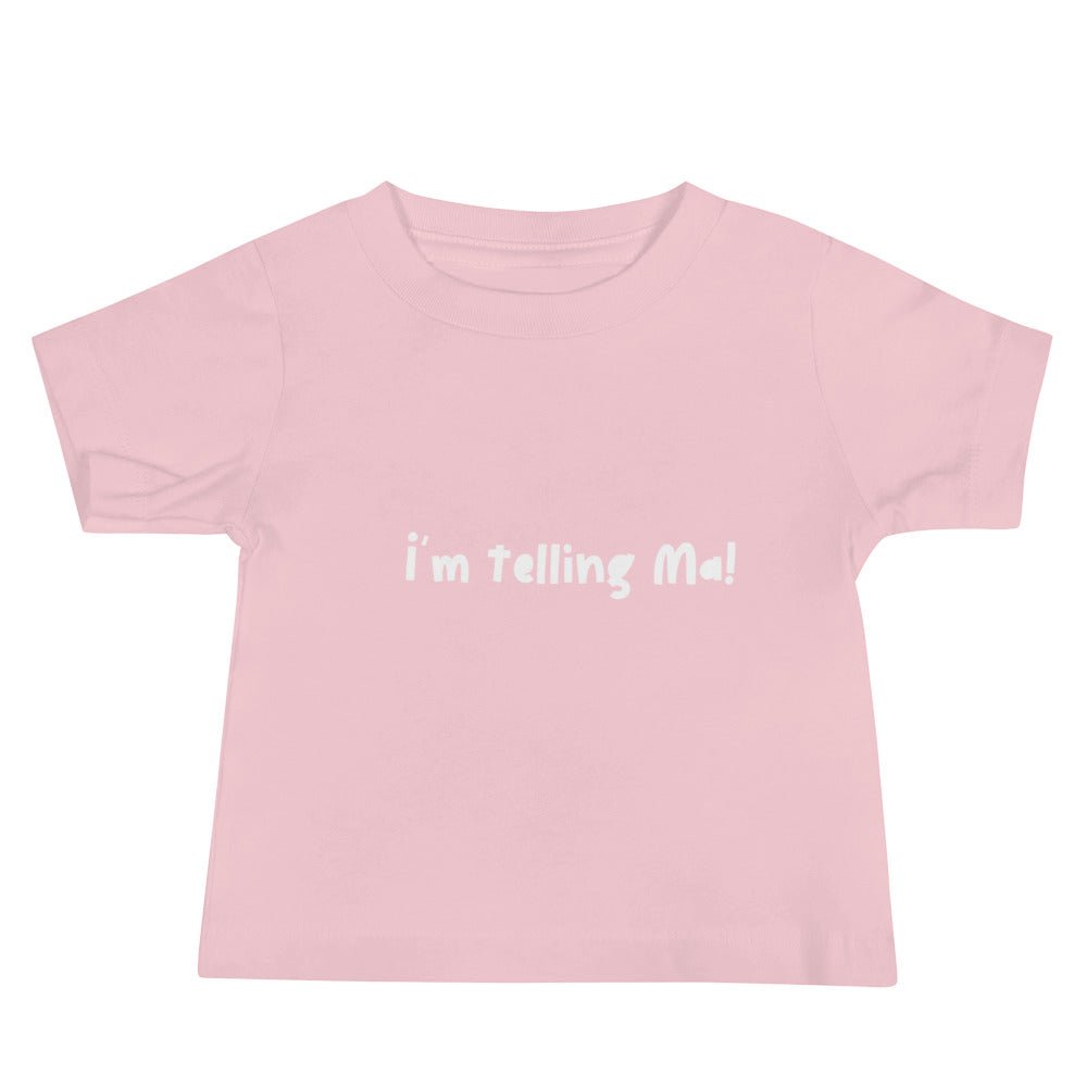 Baby Jersey Short Sleeve Tee I’m Telling Ma!