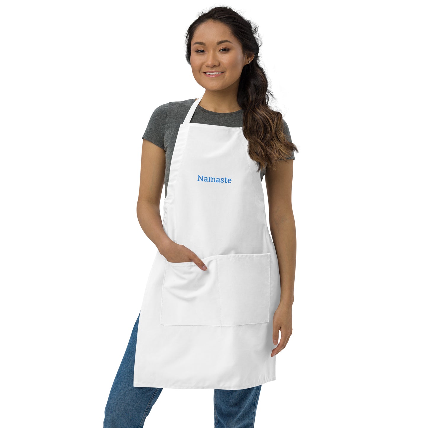 Embroidered Apron / Namaste