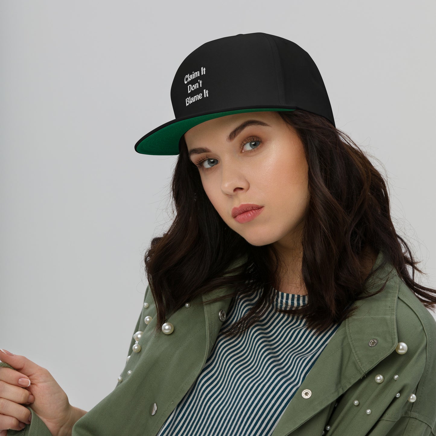 Clam It Don't Blame It Flat Bill Cap