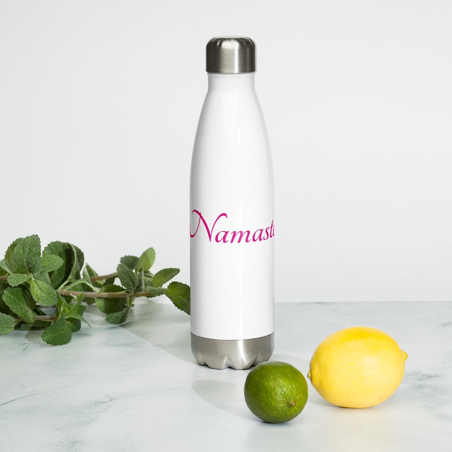 Stainless Steel Water Bottle / Namaste