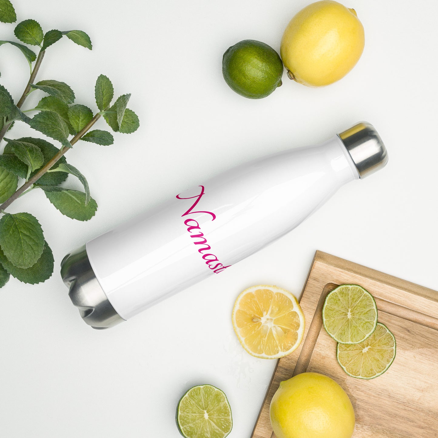 Stainless Steel Water Bottle / Namaste