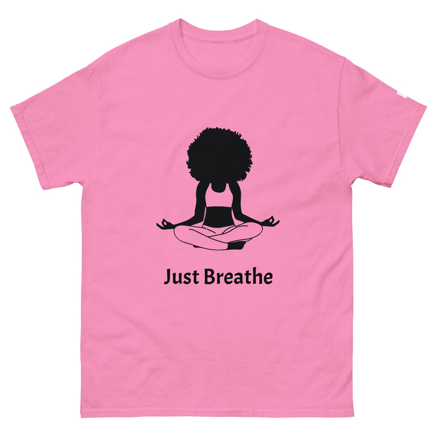 Unisex Classic Tee / Girl Meditation Just Breathe