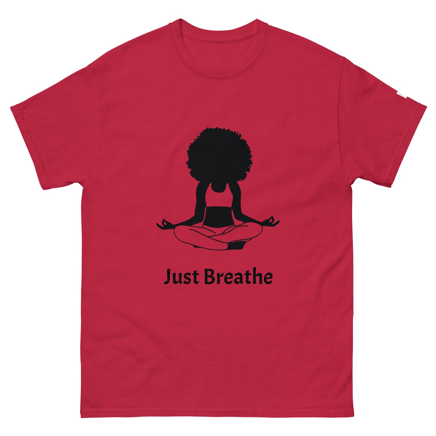 Unisex Classic Tee / Girl Meditation Just Breathe