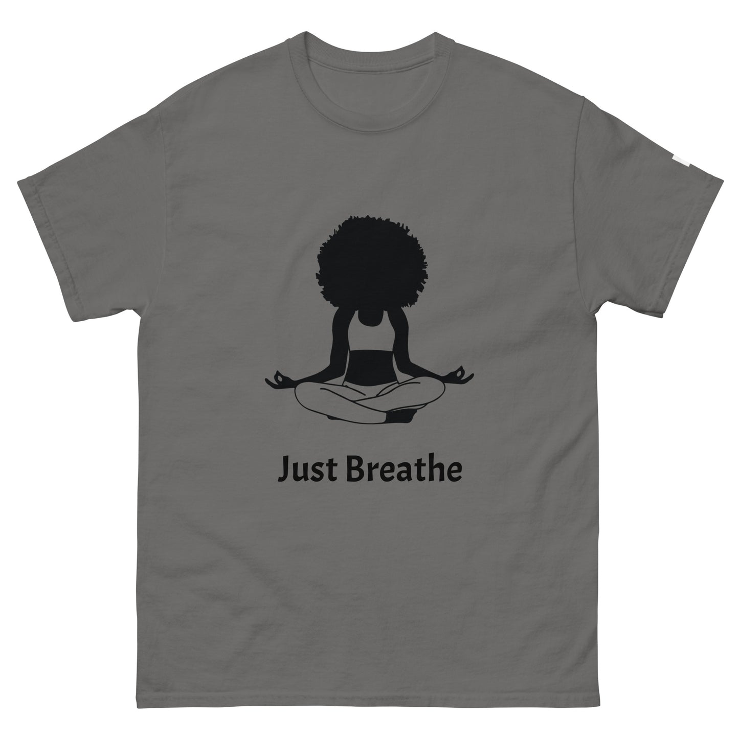 Unisex Classic Tee / Girl Meditation Just Breathe