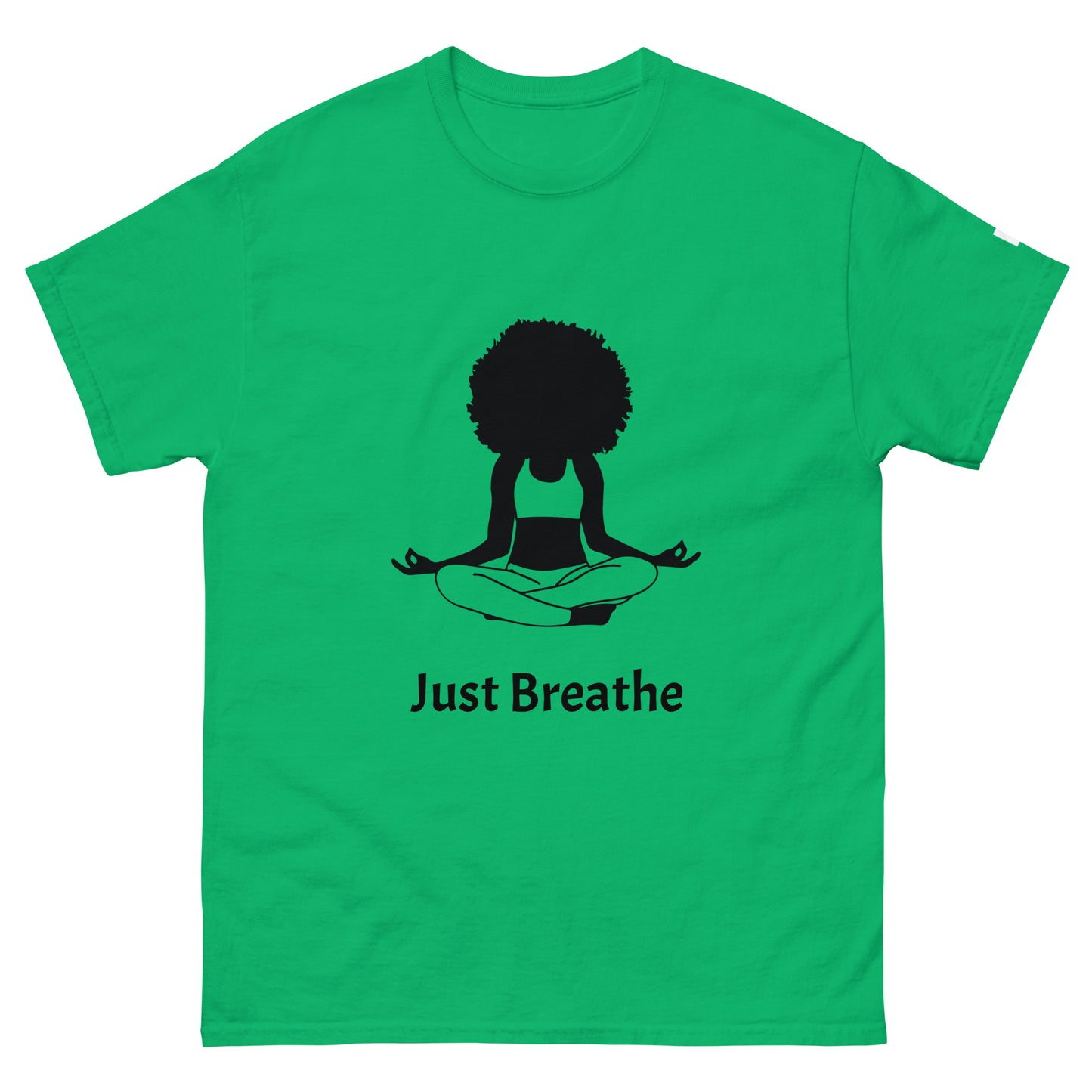 Unisex Classic Tee / Girl Meditation Just Breathe