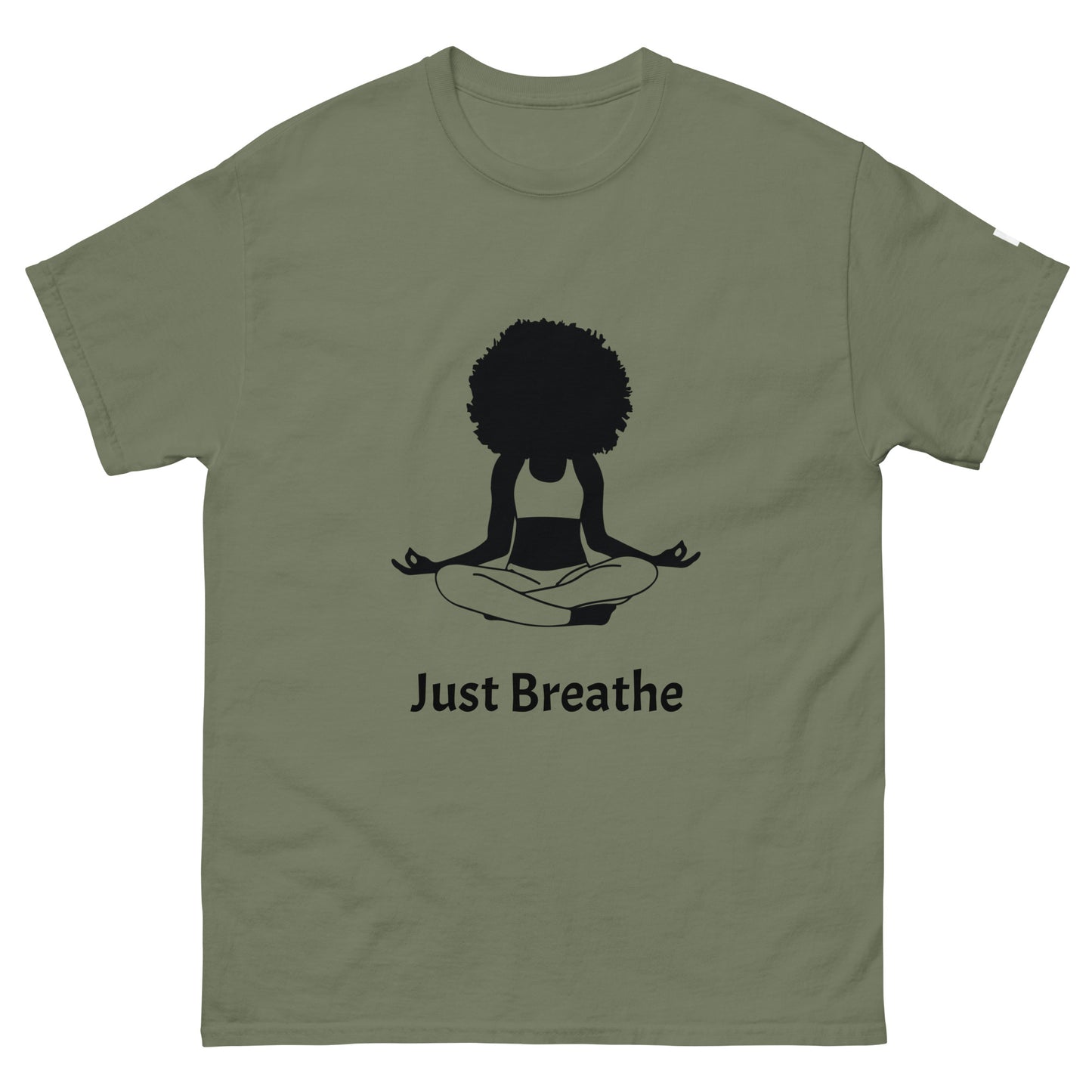 Unisex Classic Tee / Girl Meditation Just Breathe
