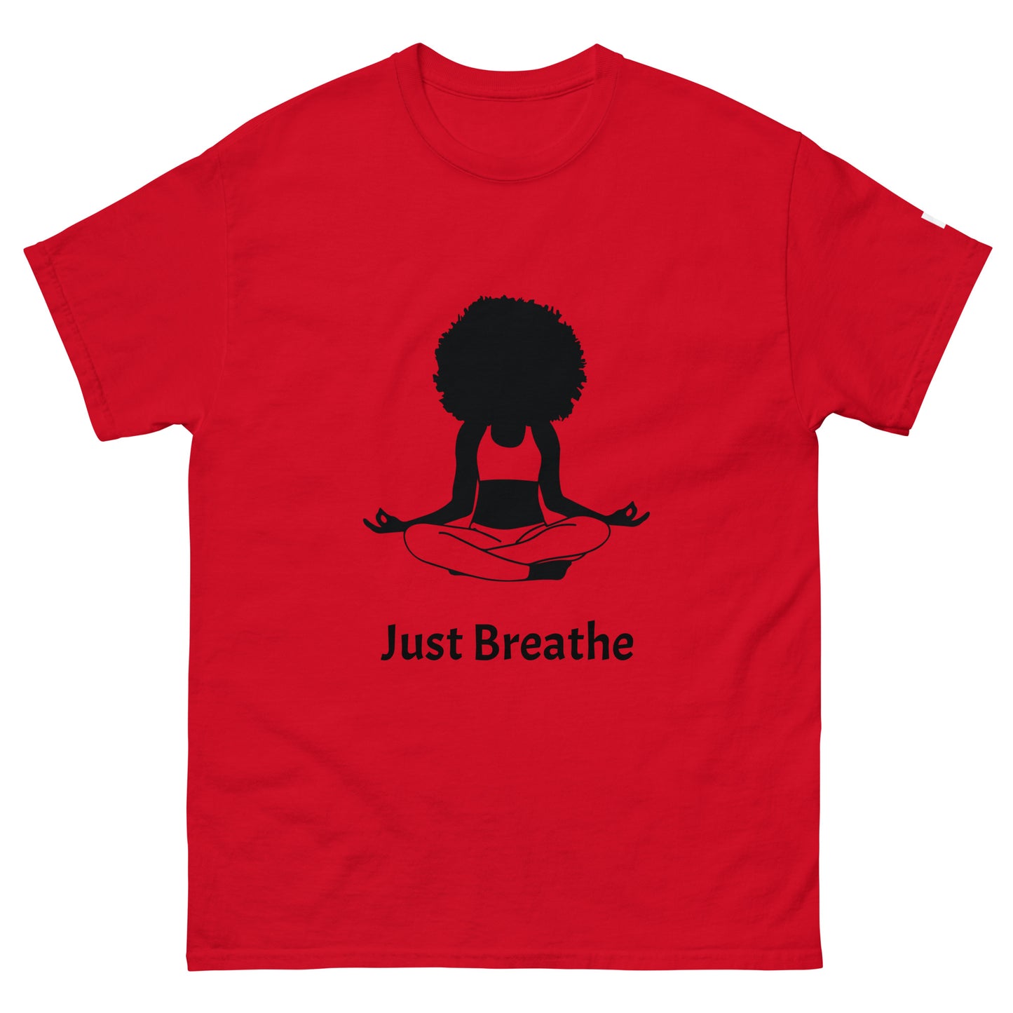 Unisex Classic Tee / Girl Meditation Just Breathe