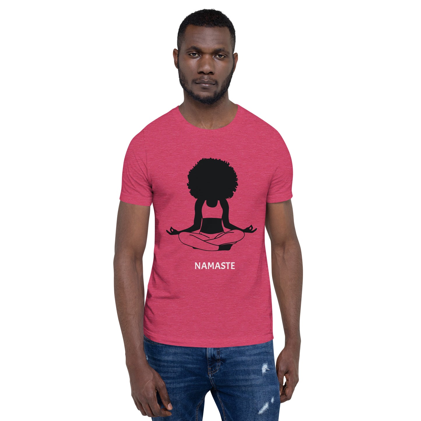 Unisex T-Shirt / Girl Meditating Namaste