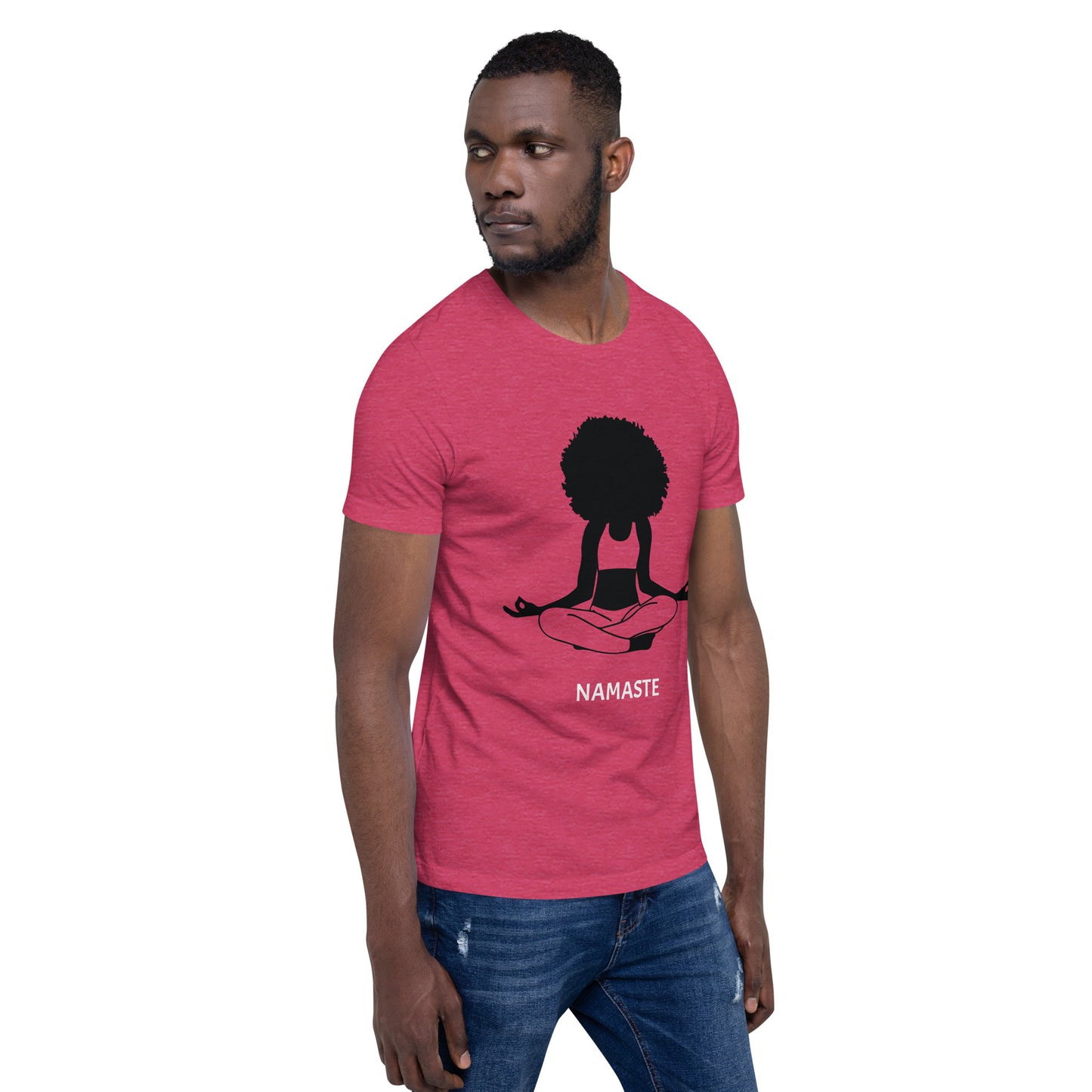 Unisex T-Shirt / Girl Meditating Namaste