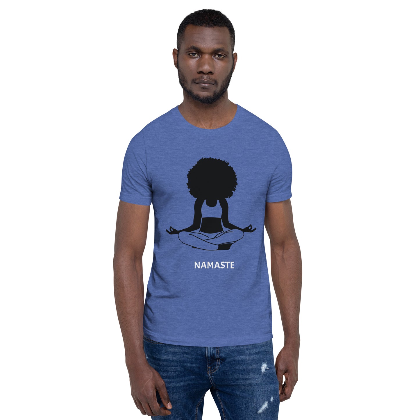 Unisex T-Shirt / Girl Meditating Namaste