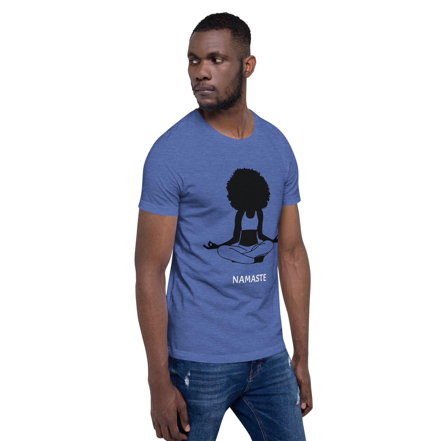 Unisex T-Shirt / Girl Meditating Namaste