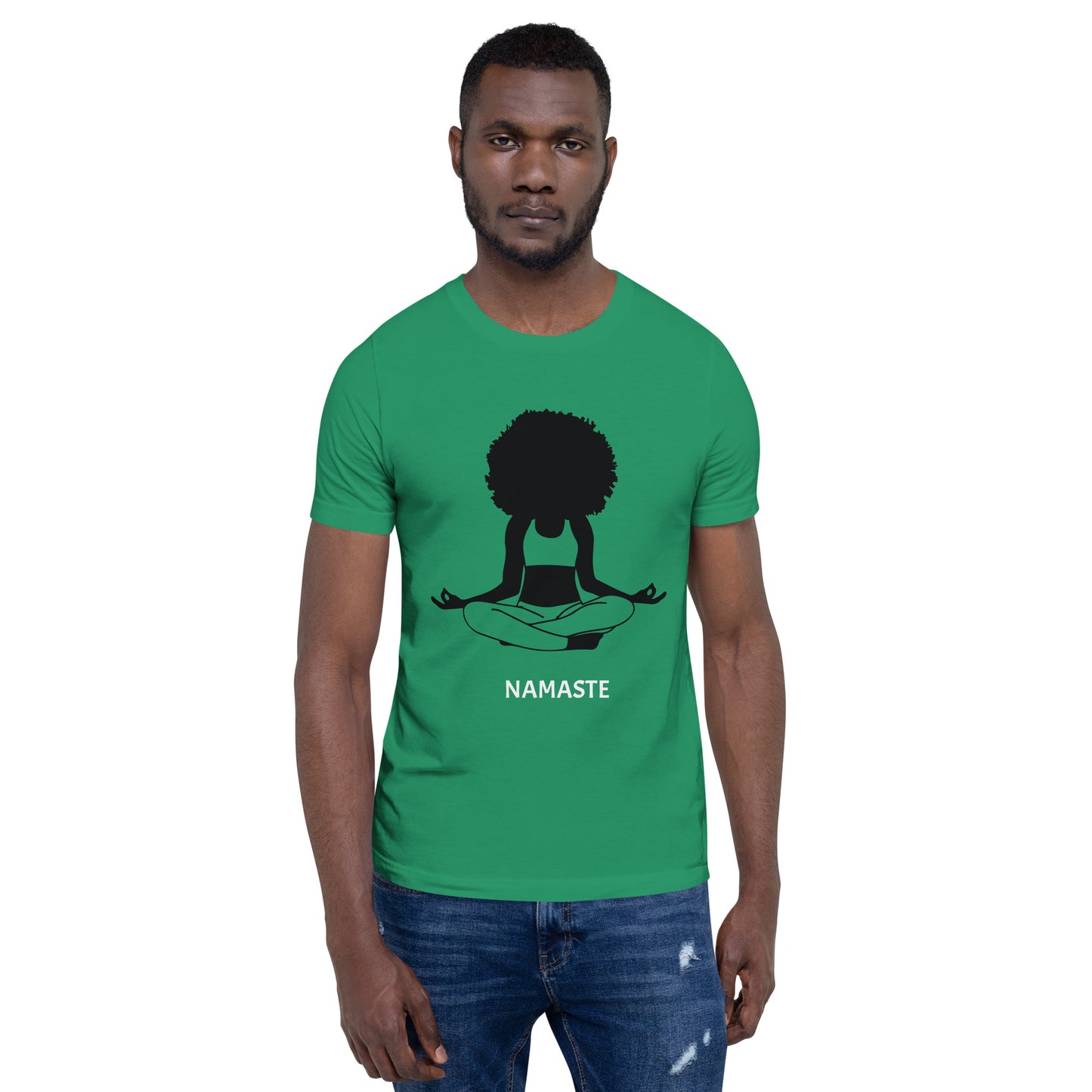 Unisex T-Shirt / Girl Meditating Namaste