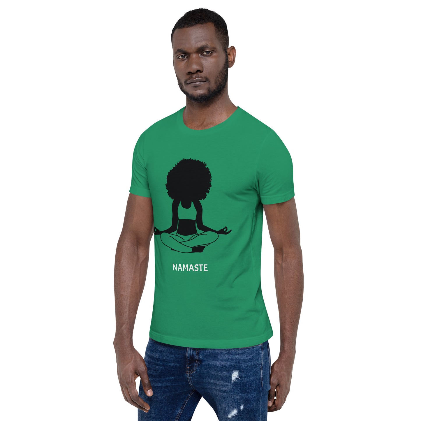 Unisex T-Shirt / Girl Meditating Namaste