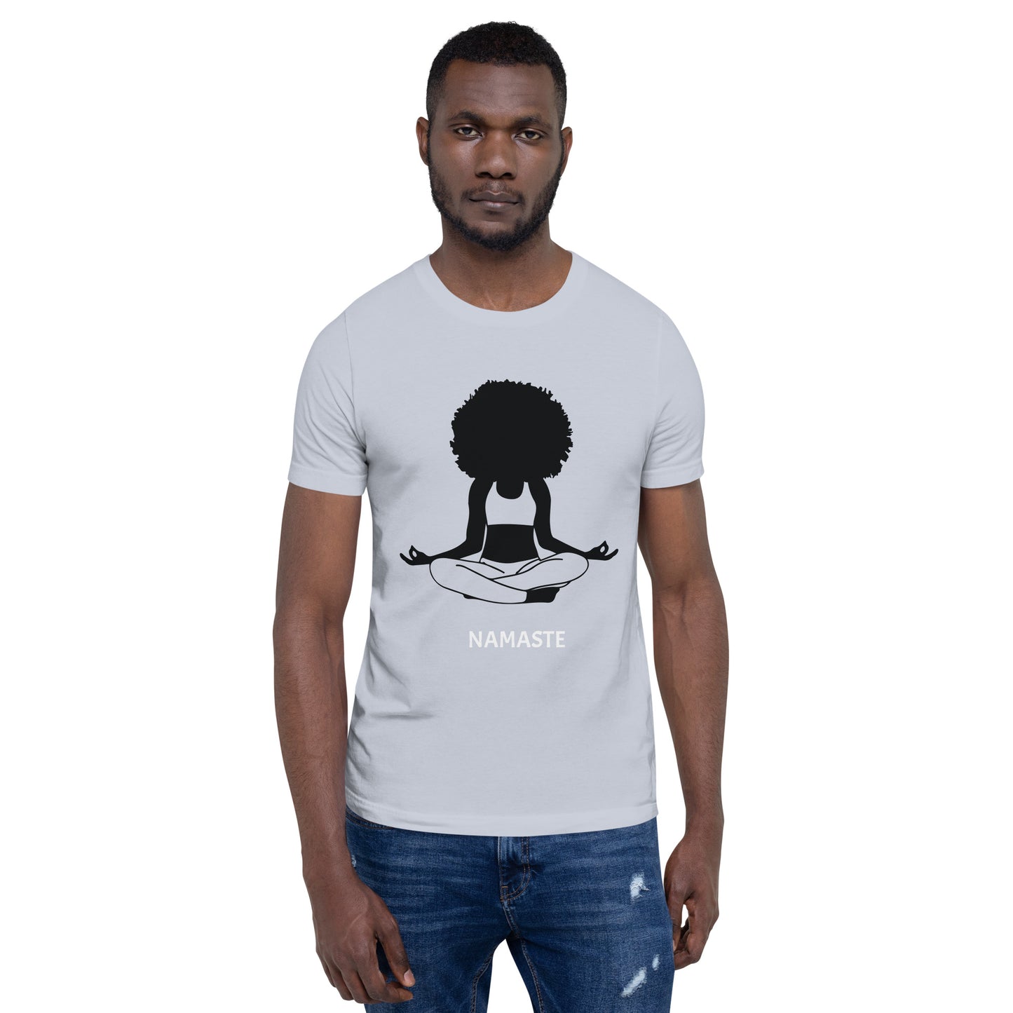 Unisex T-Shirt / Girl Meditating Namaste