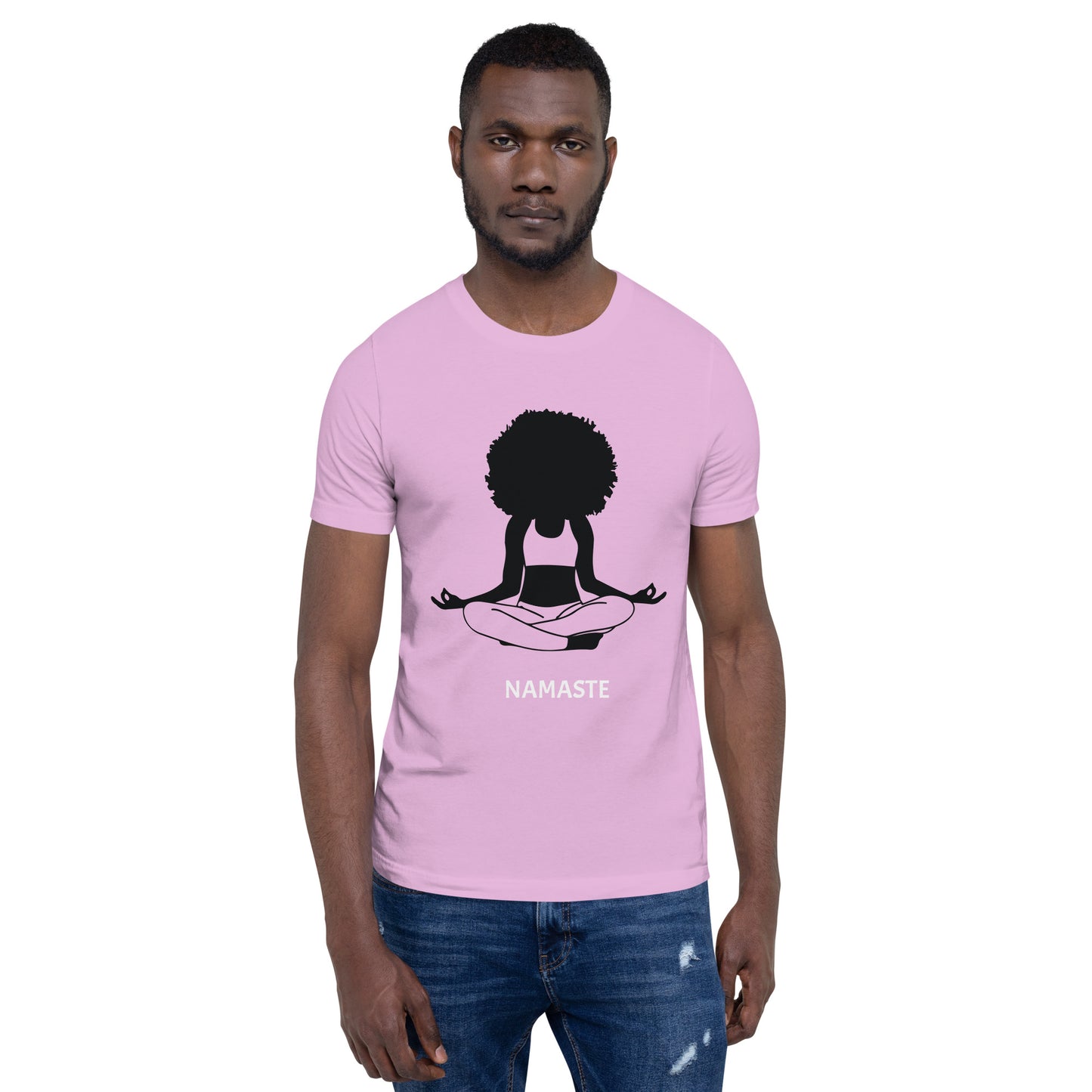 Unisex T-Shirt / Girl Meditating Namaste