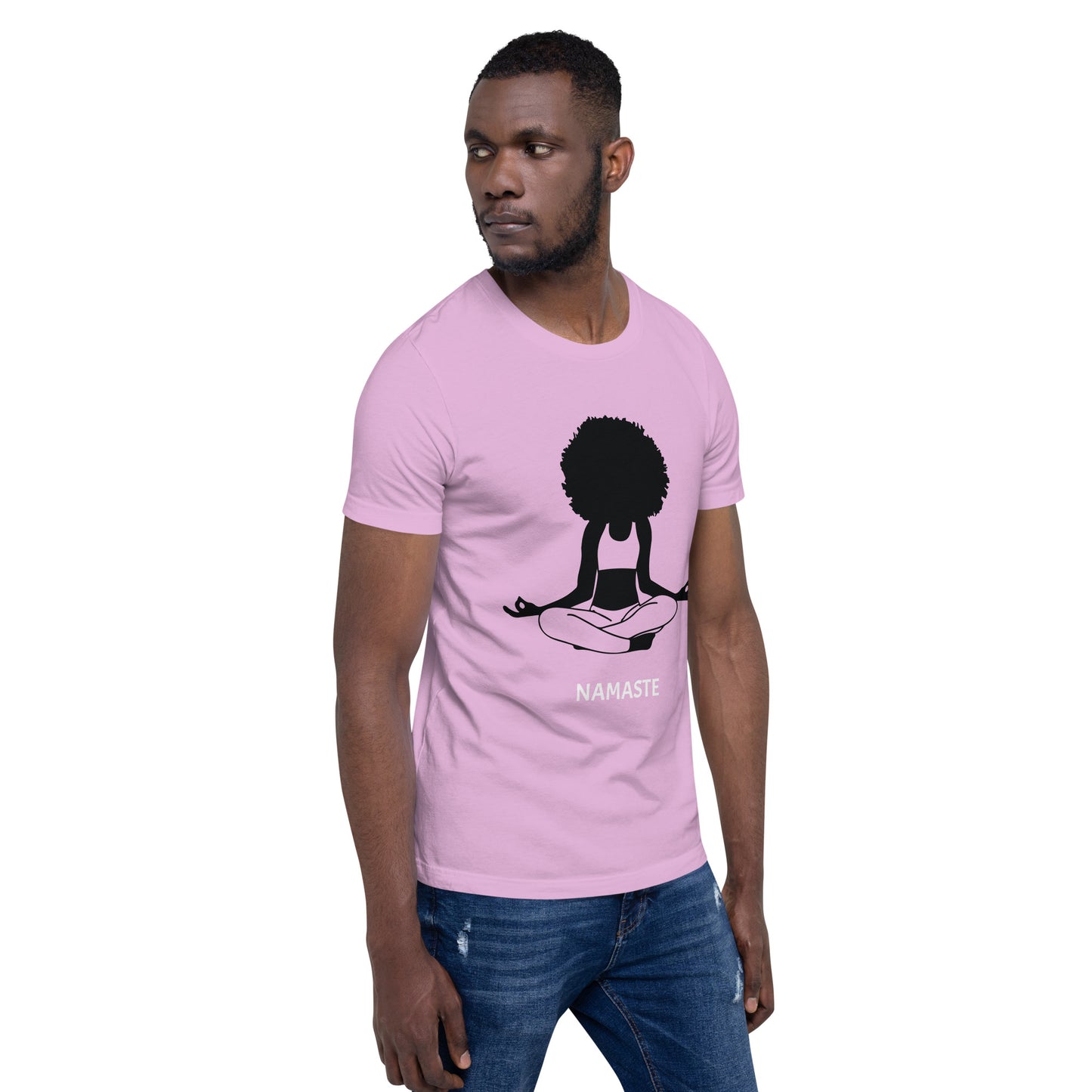 Unisex T-Shirt / Girl Meditating Namaste