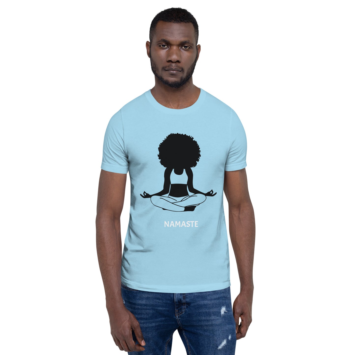 Unisex T-Shirt / Girl Meditating Namaste