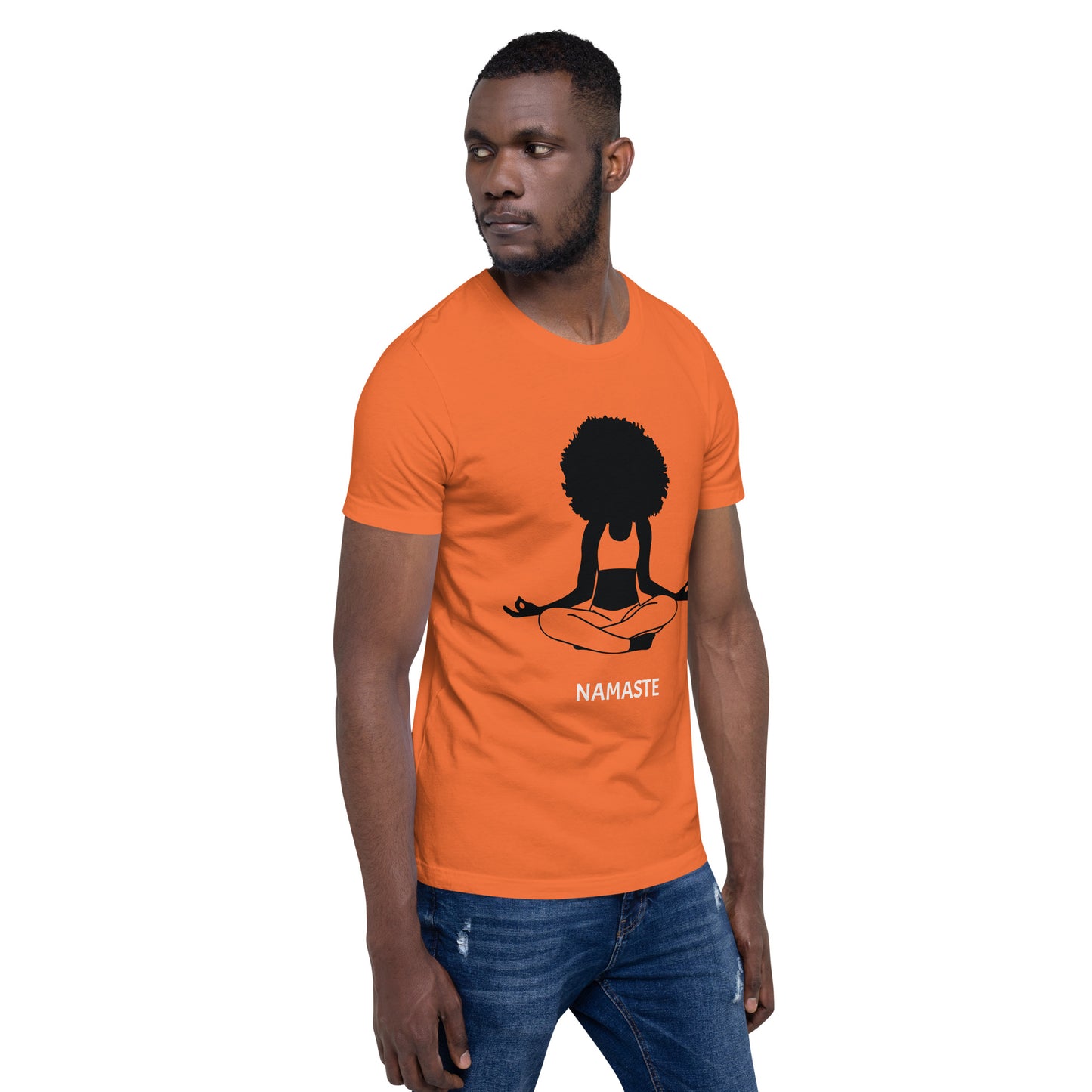 Unisex T-Shirt / Girl Meditating Namaste