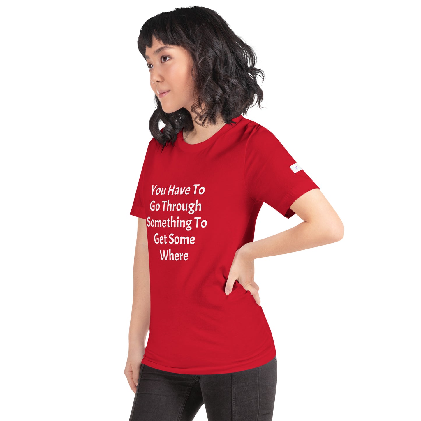 Unisex T-Shirt / You Have To Go Through Something To Get Some Where