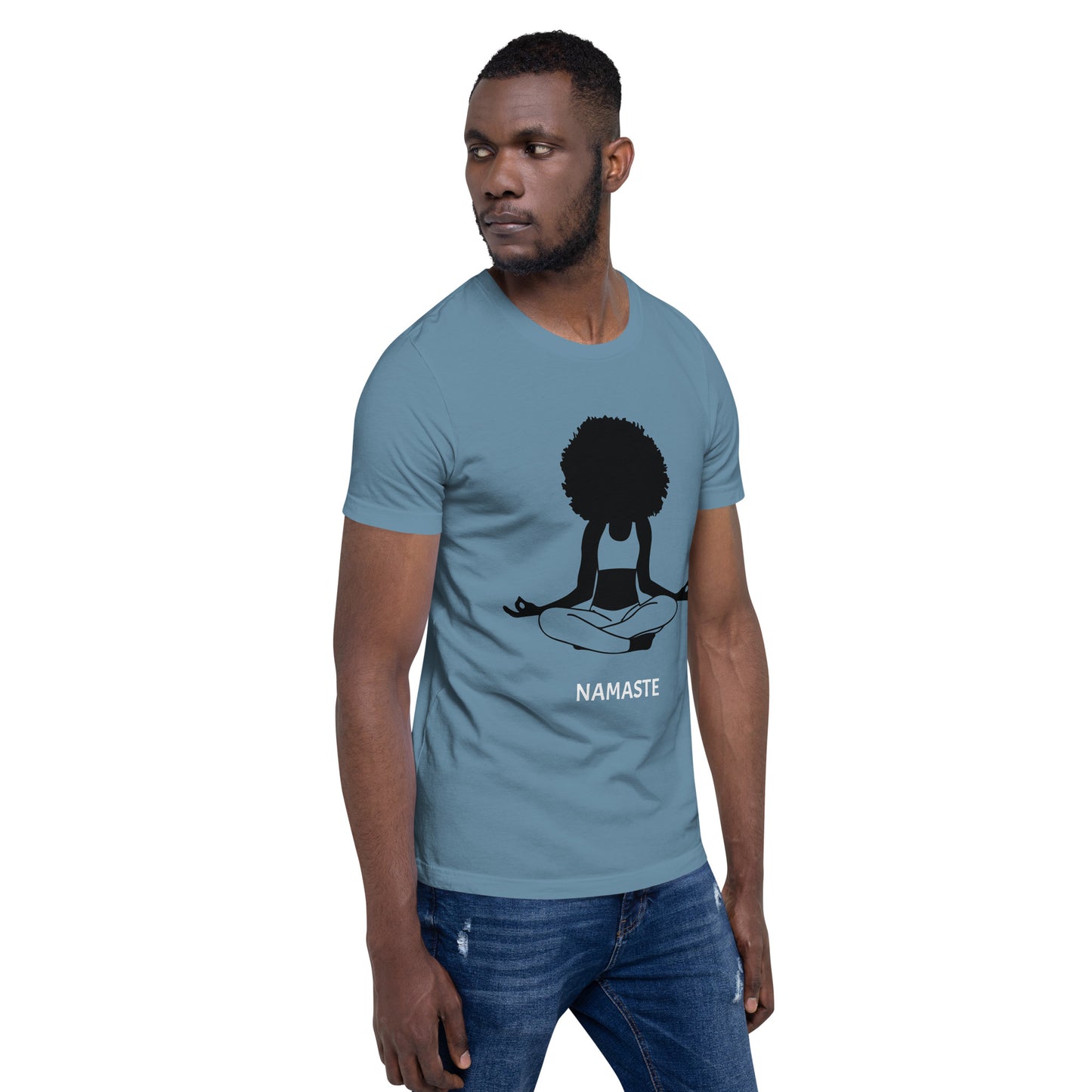 Unisex T-Shirt / Girl Meditating Namaste