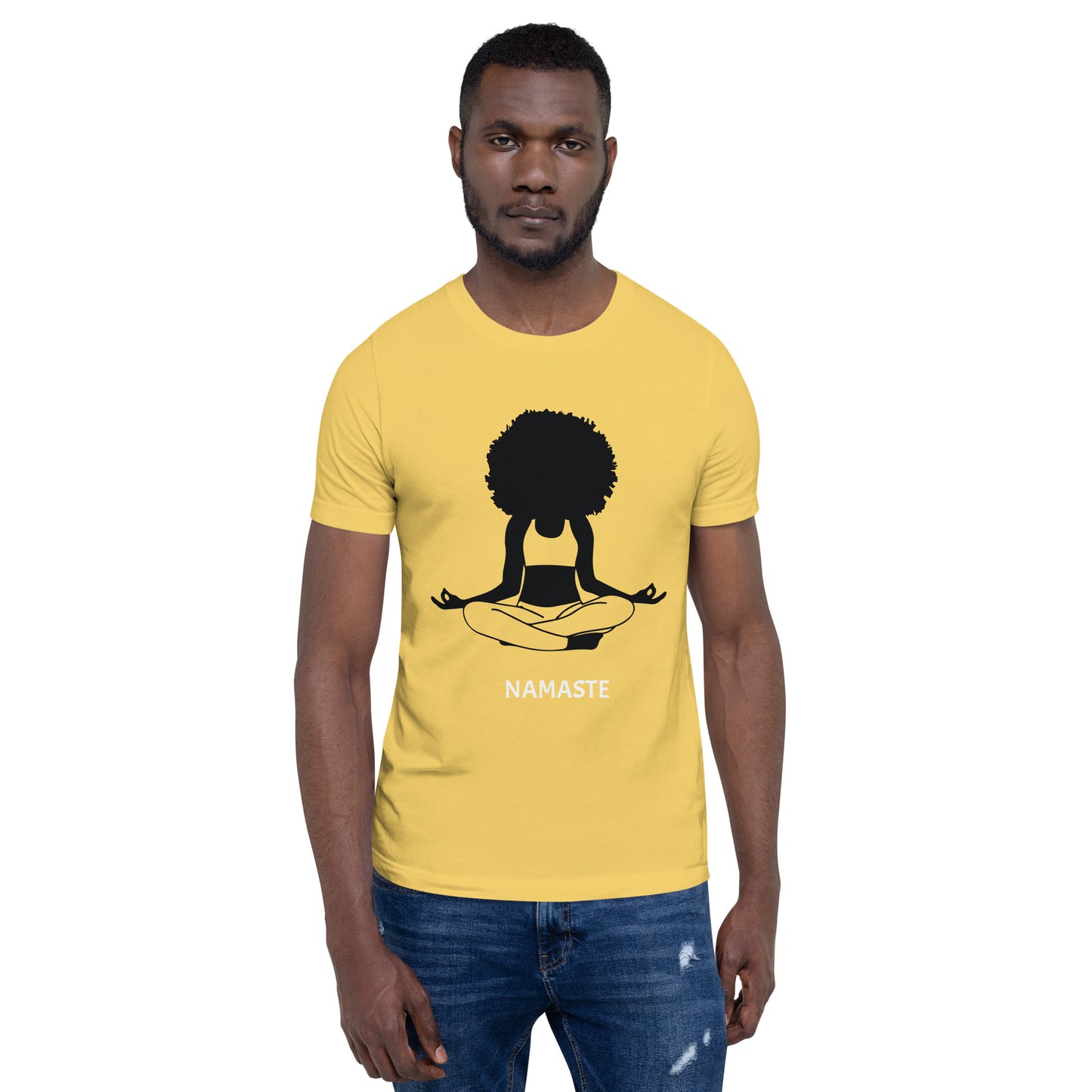 Unisex T-Shirt / Girl Meditating Namaste