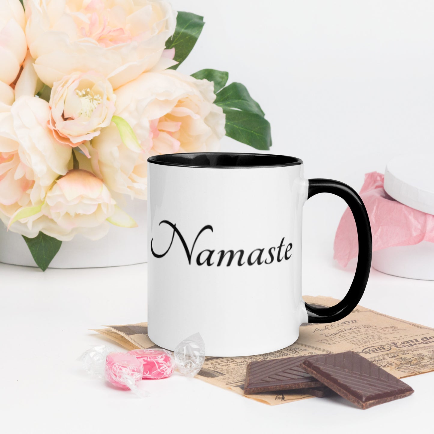 Mug With Color Inside / Namaste