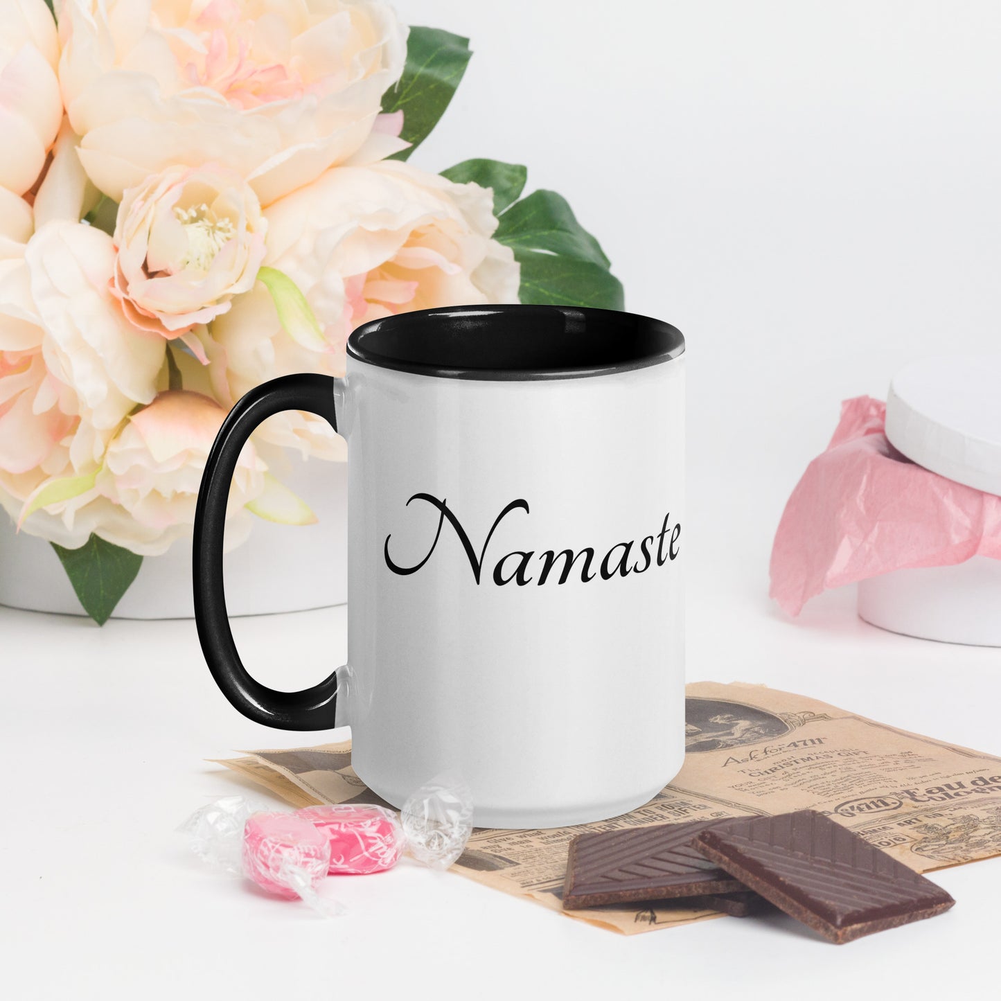 Mug With Color Inside / Namaste