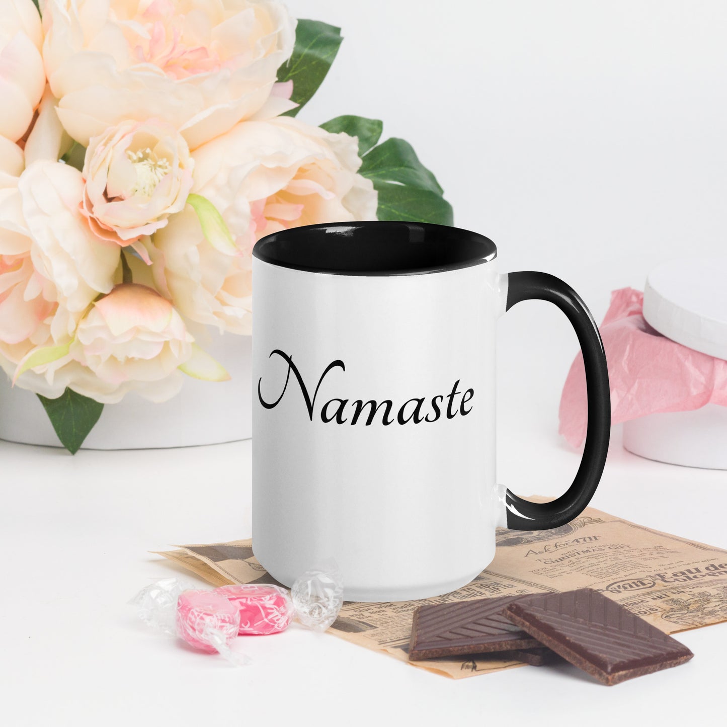 Mug With Color Inside / Namaste