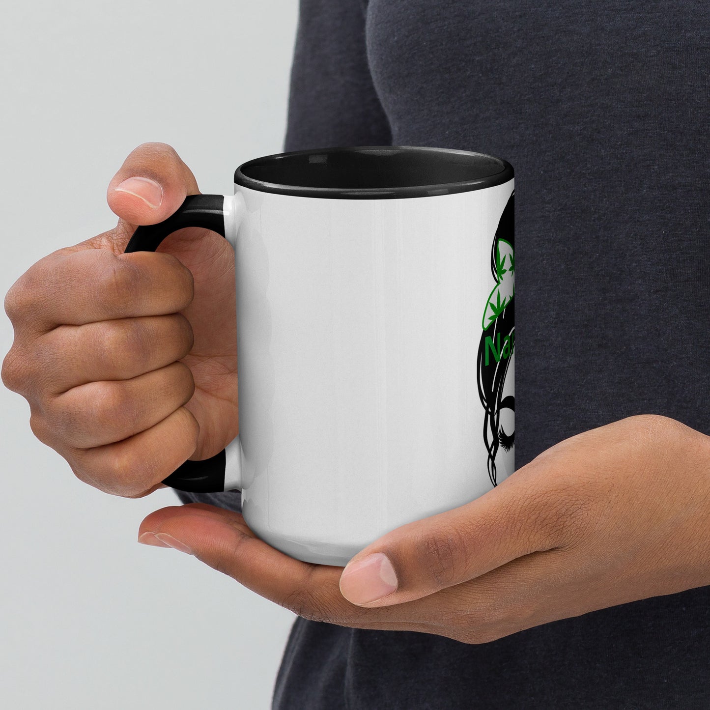 Girl With A Bun Namaste / Mug