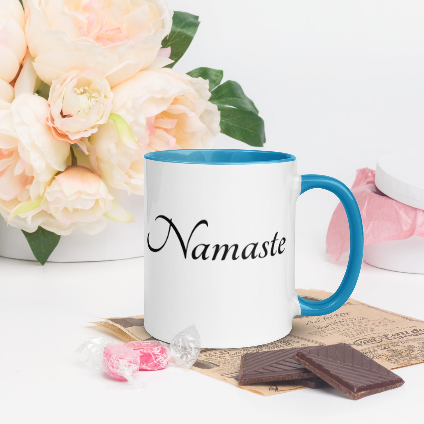 Mug With Color Inside / Namaste