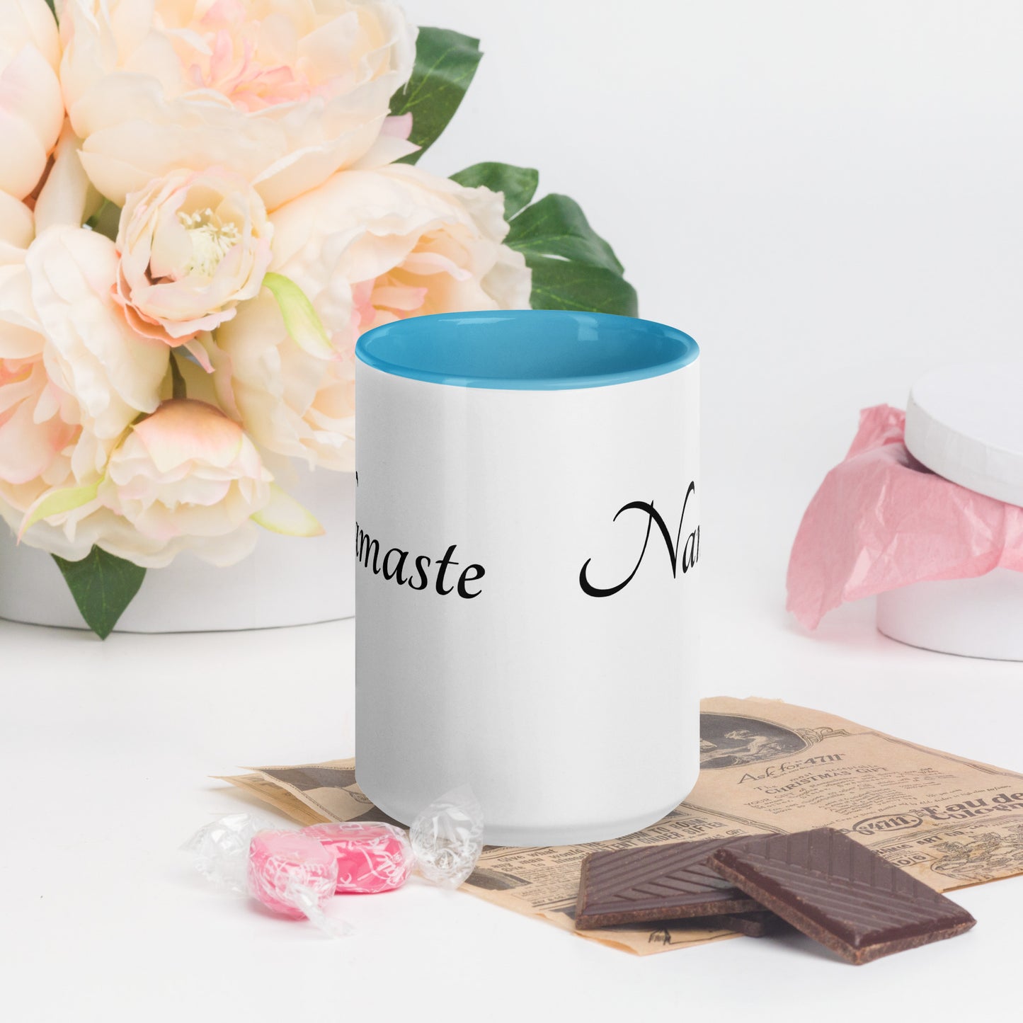 Mug With Color Inside / Namaste