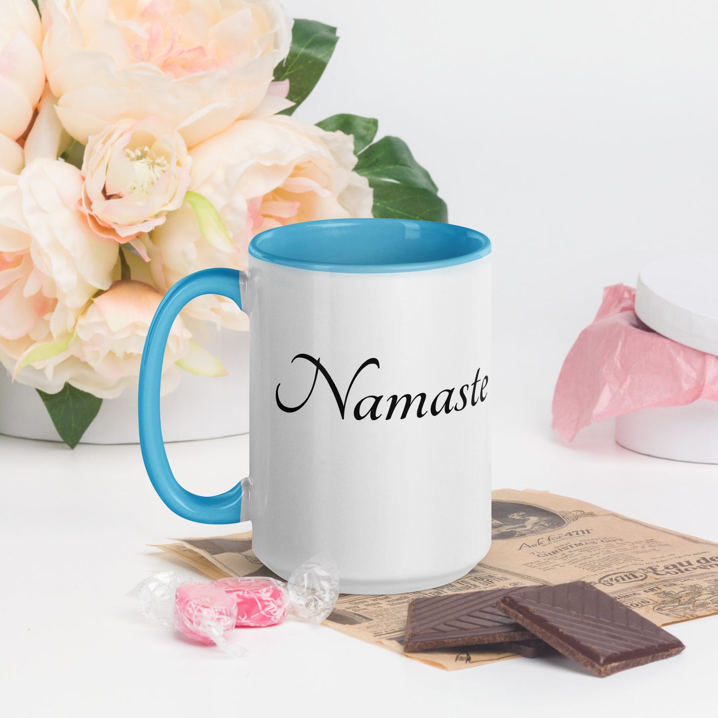 Mug With Color Inside / Namaste