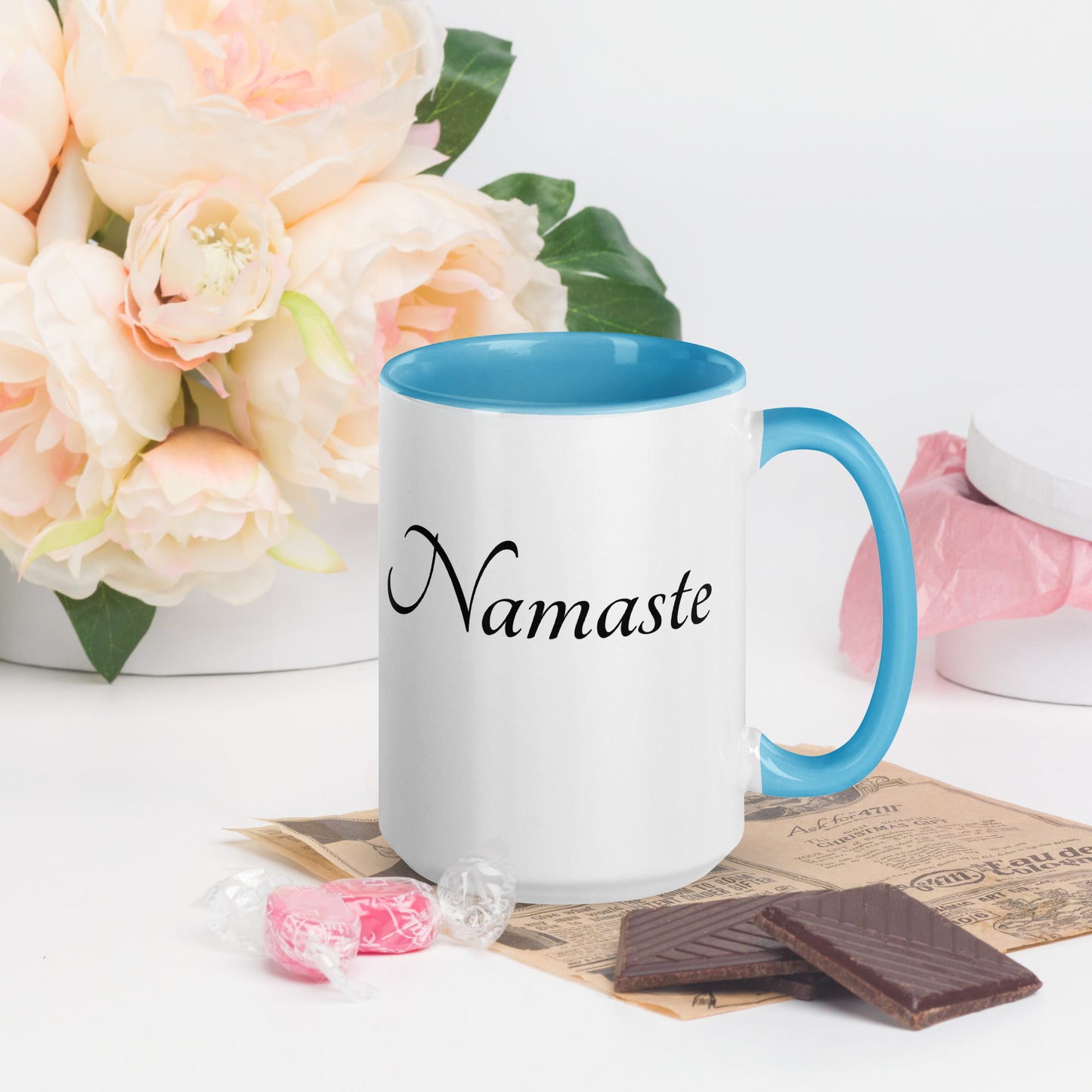 Mug With Color Inside / Namaste