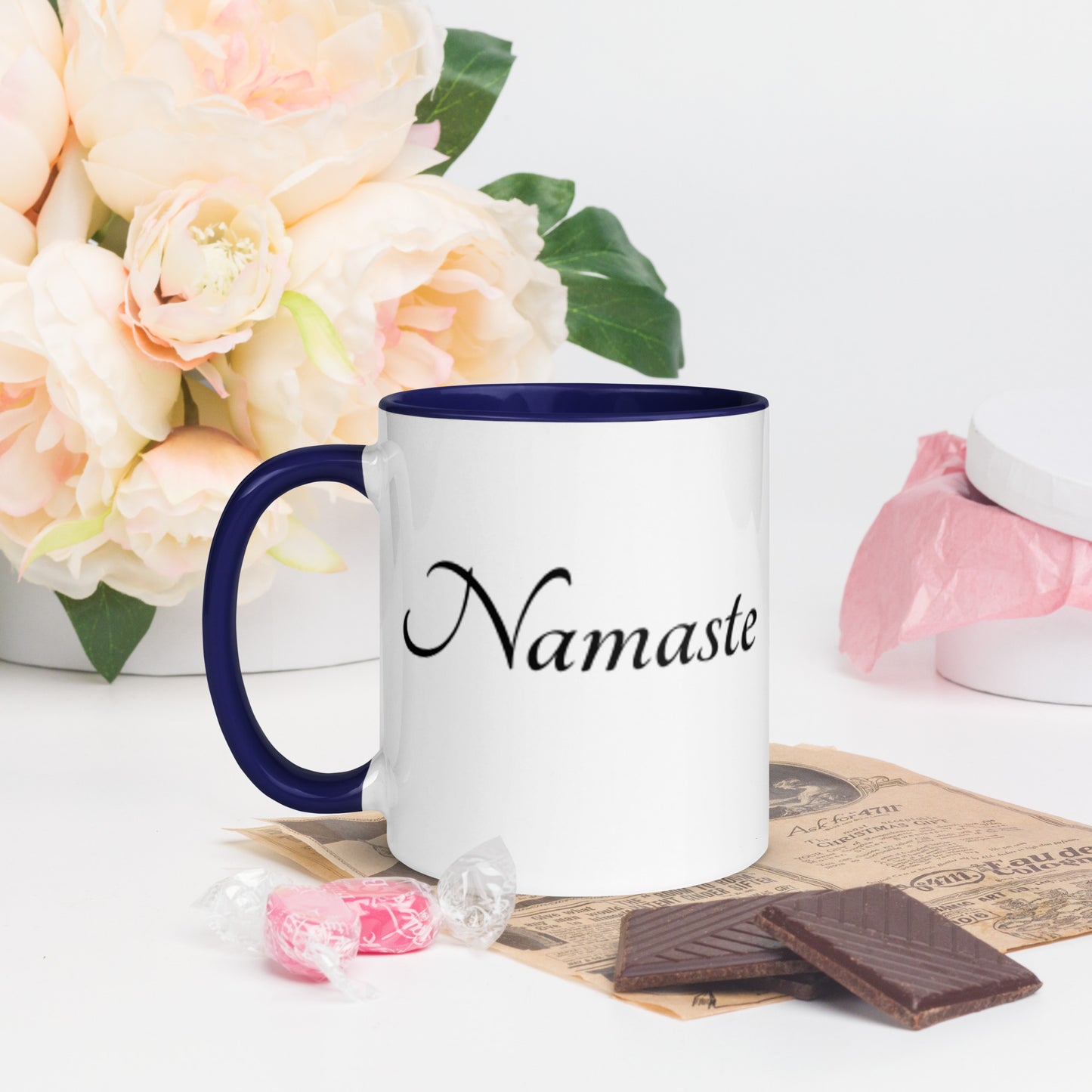Mug With Color Inside / Namaste