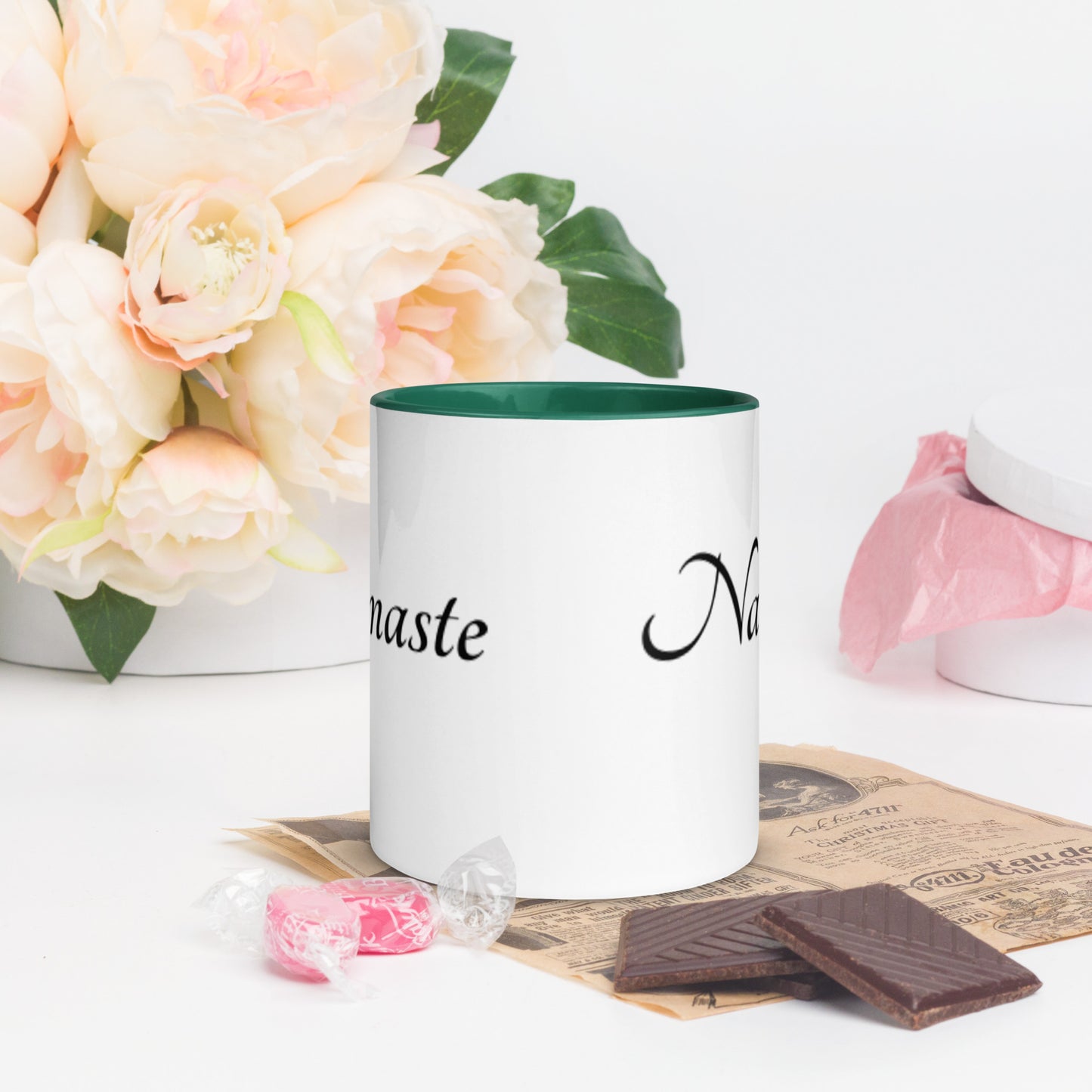 Mug With Color Inside / Namaste