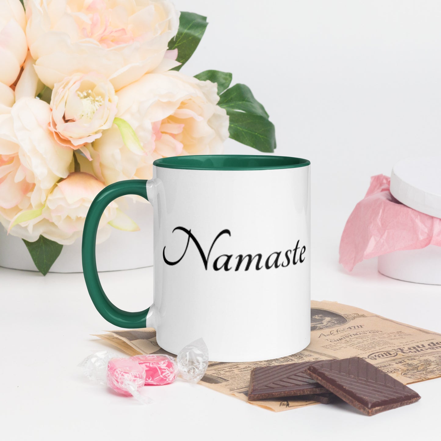 Mug With Color Inside / Namaste