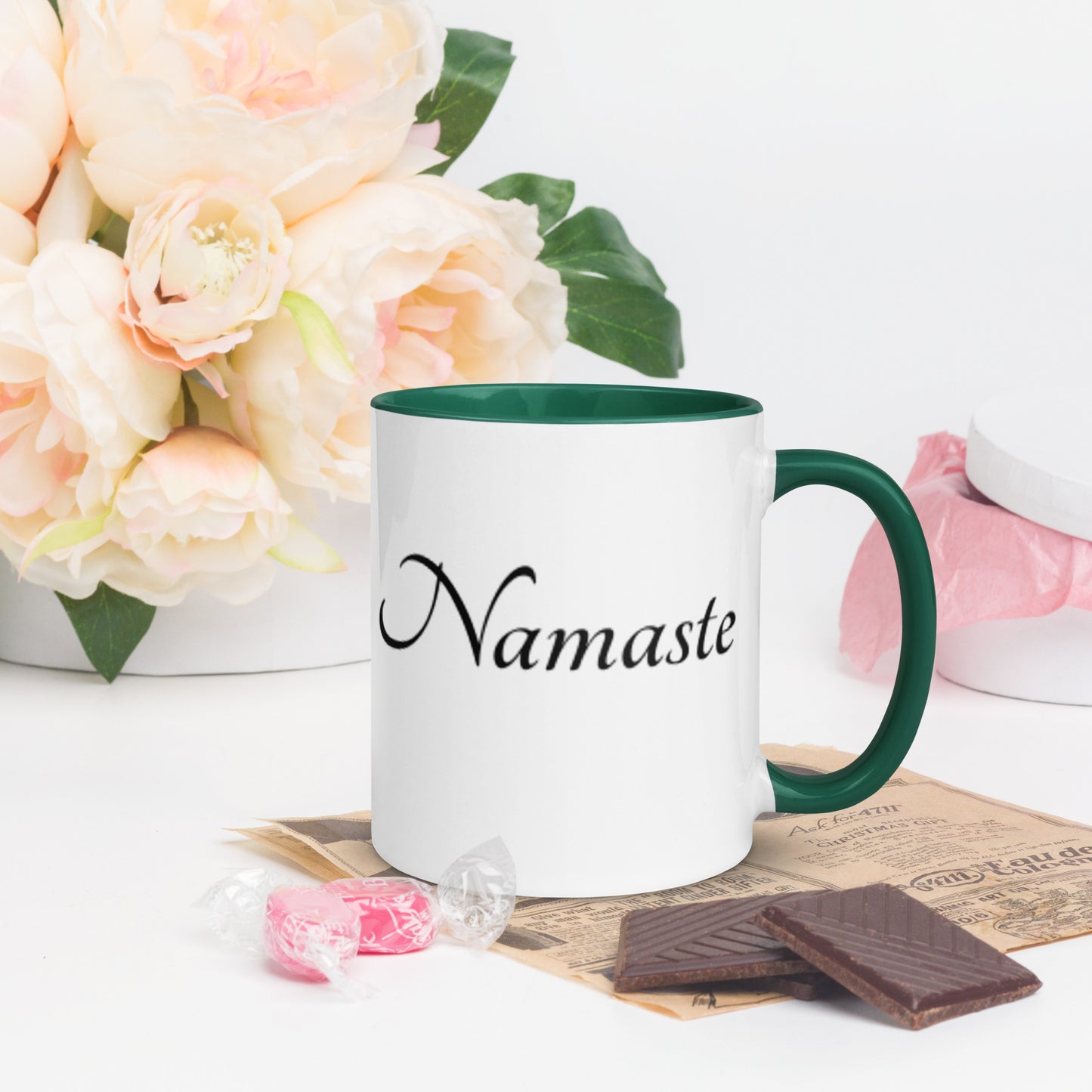 Mug With Color Inside / Namaste