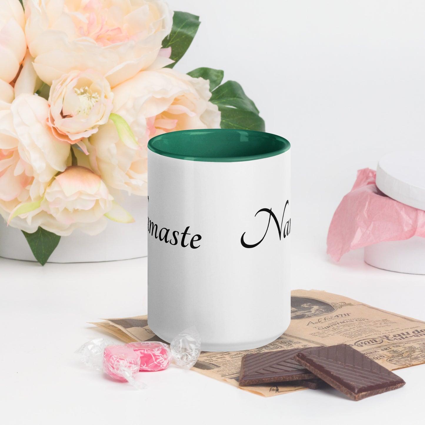 Mug With Color Inside / Namaste
