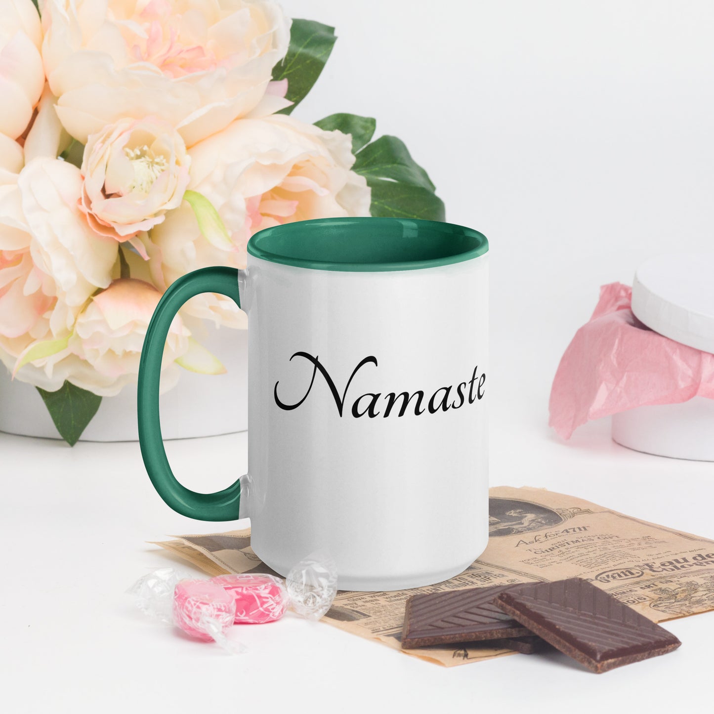Mug With Color Inside / Namaste