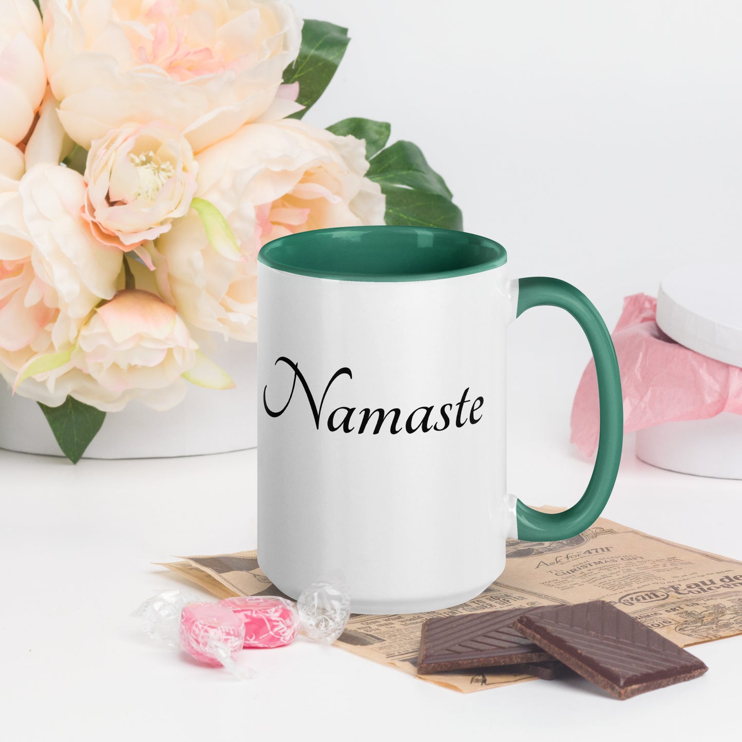 Mug With Color Inside / Namaste