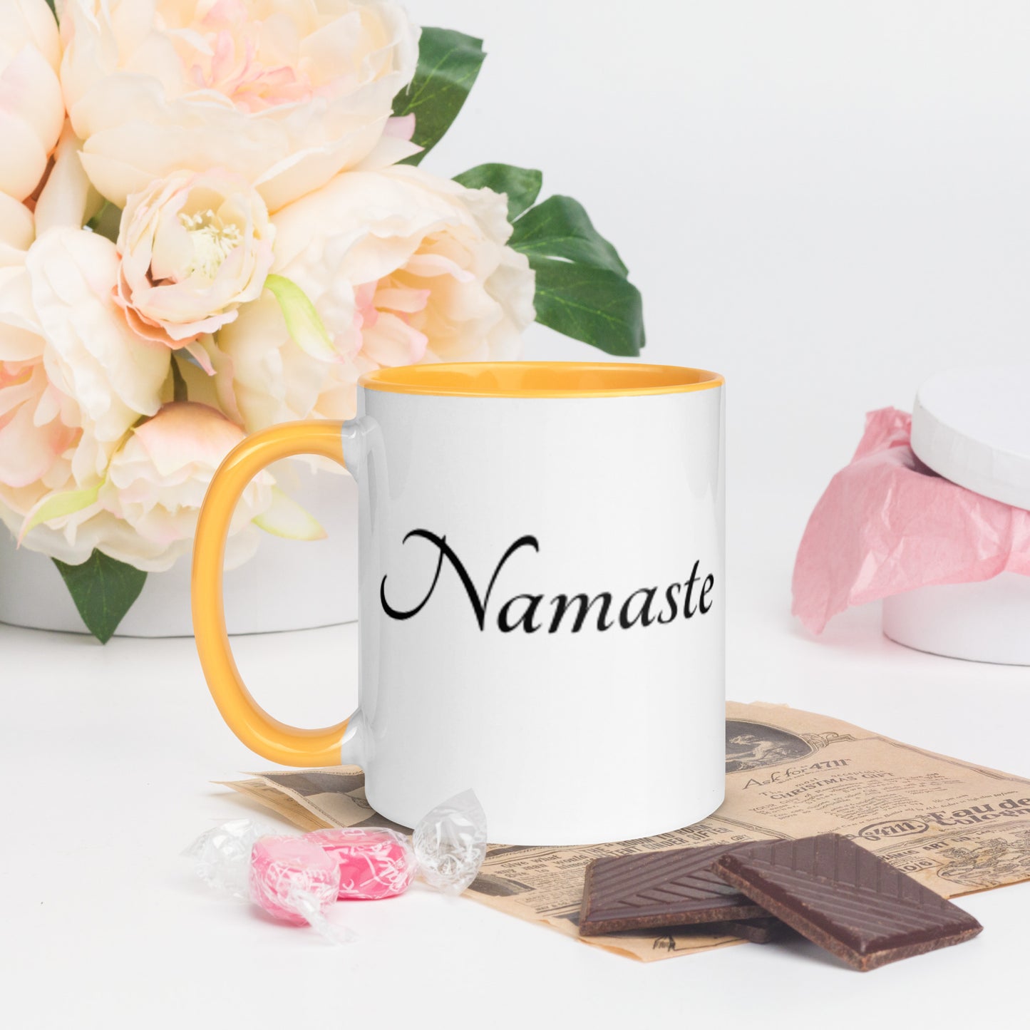 Mug With Color Inside / Namaste
