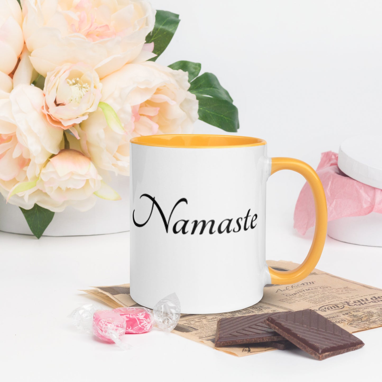Mug With Color Inside / Namaste