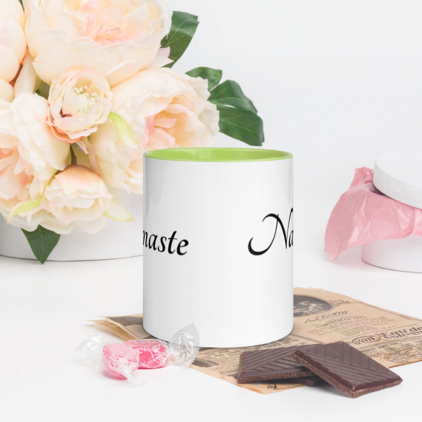 Mug With Color Inside / Namaste