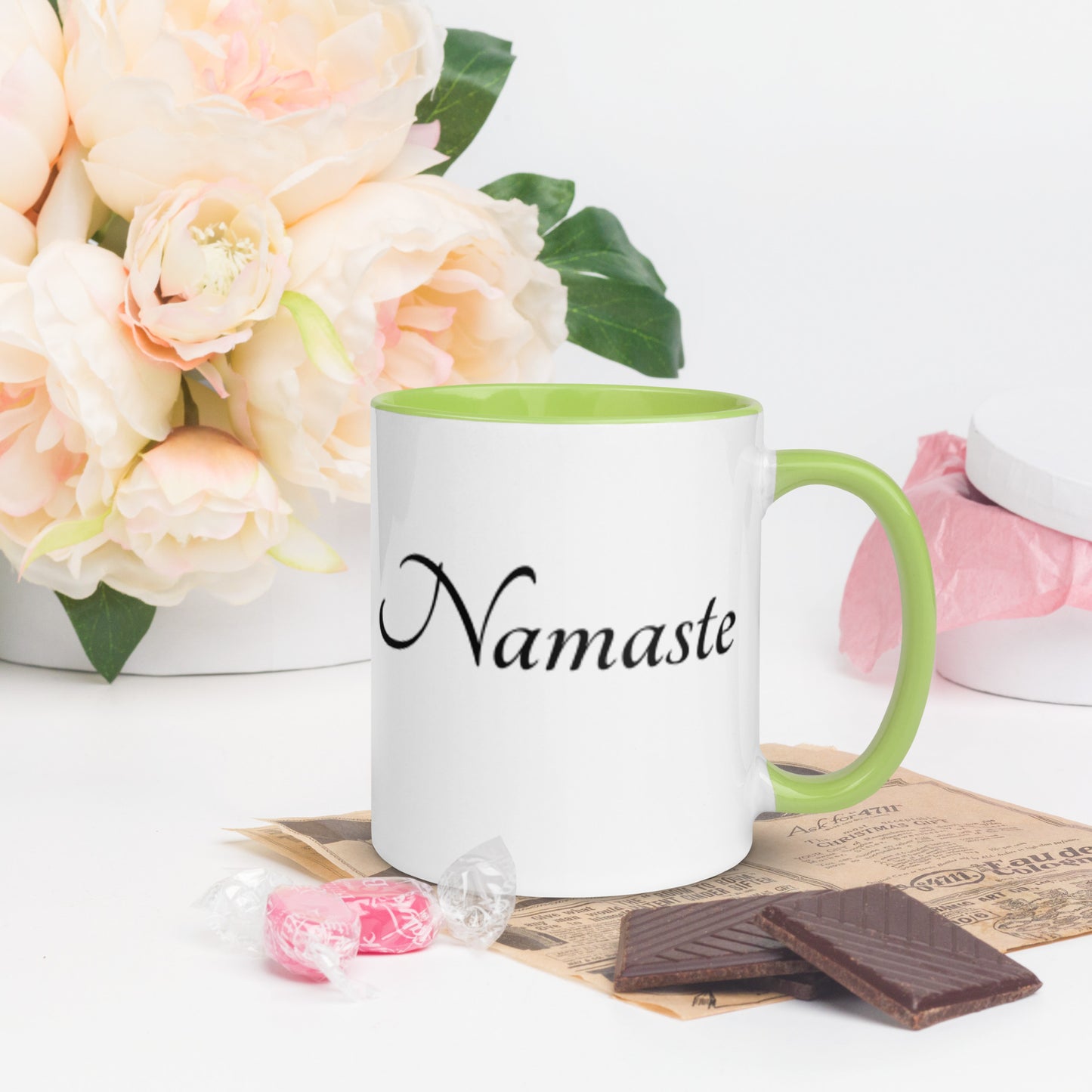 Mug With Color Inside / Namaste