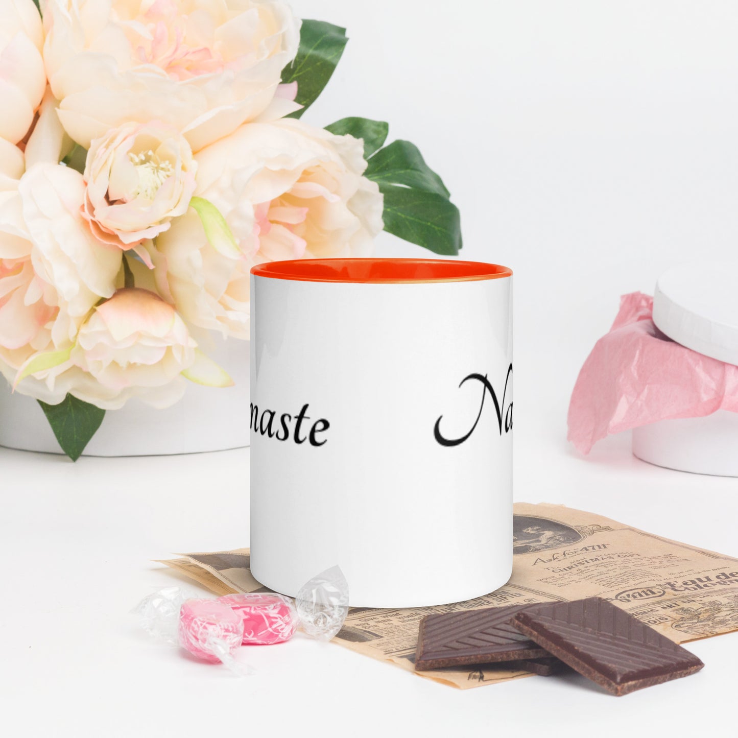 Mug With Color Inside / Namaste