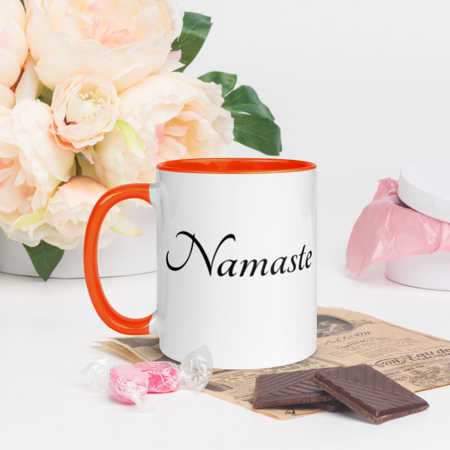 Mug With Color Inside / Namaste