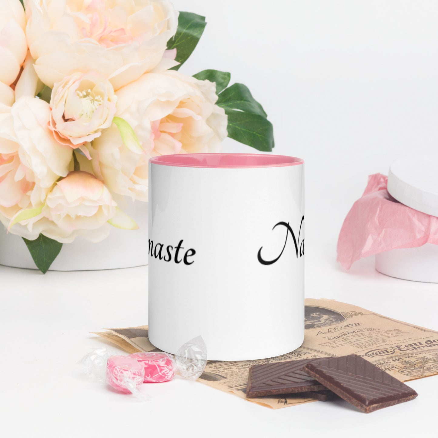 Mug With Color Inside / Namaste