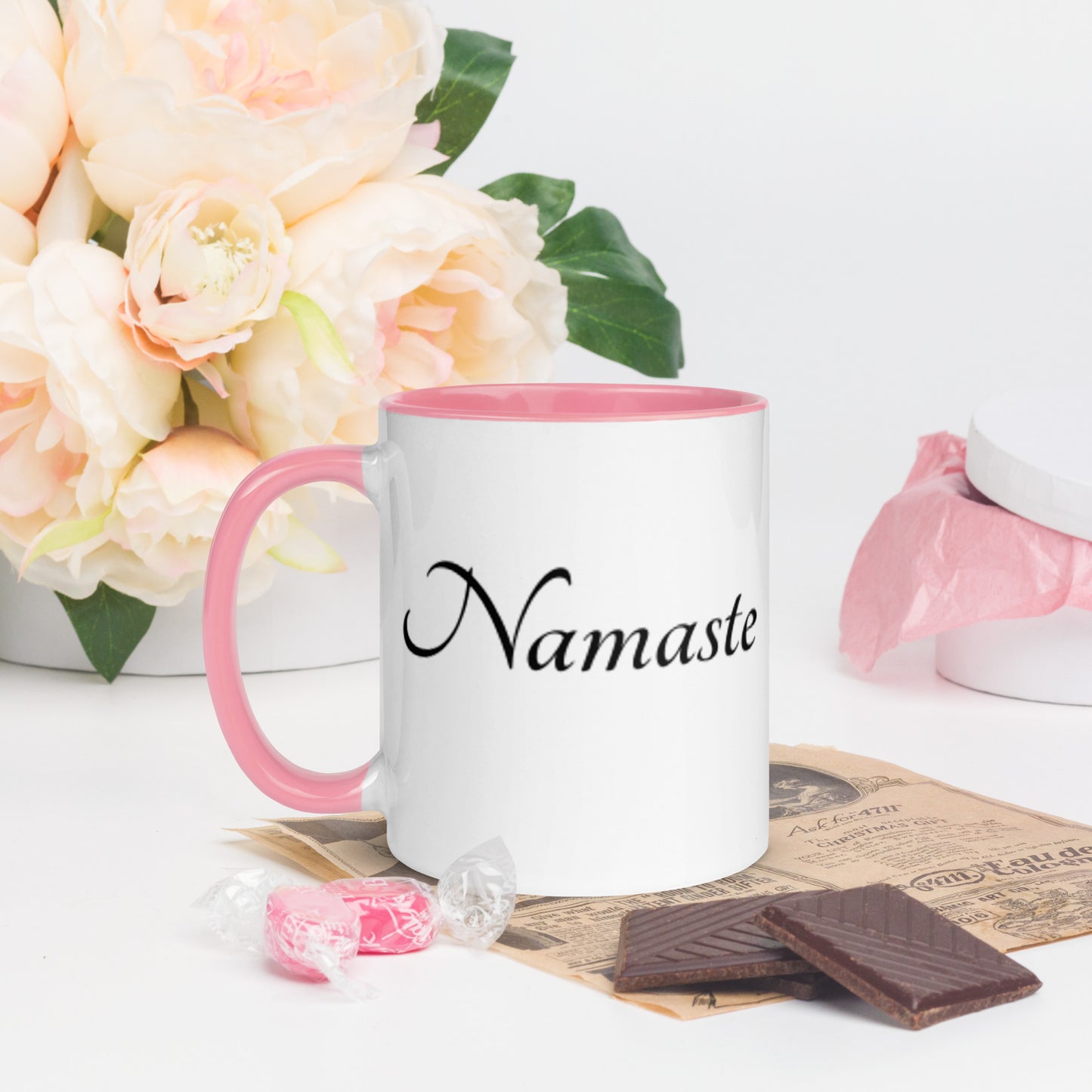 Mug With Color Inside / Namaste