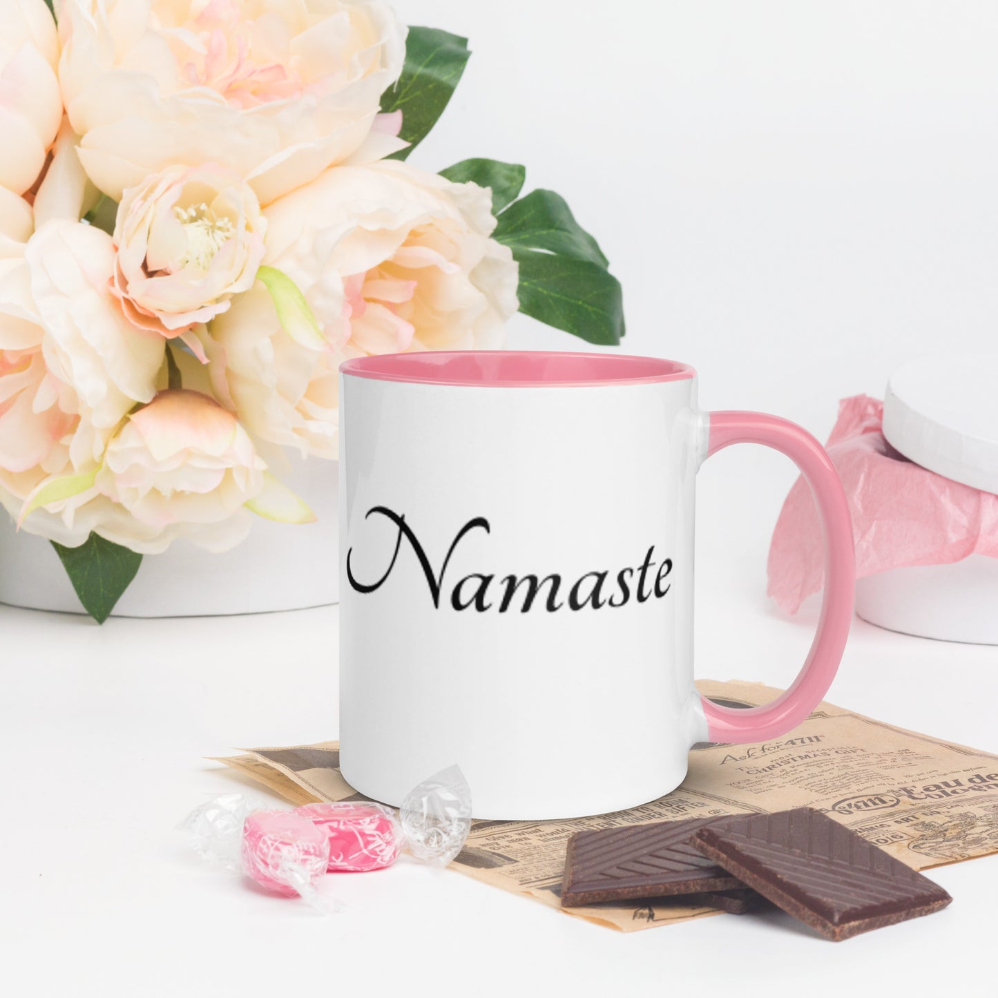 Mug With Color Inside / Namaste