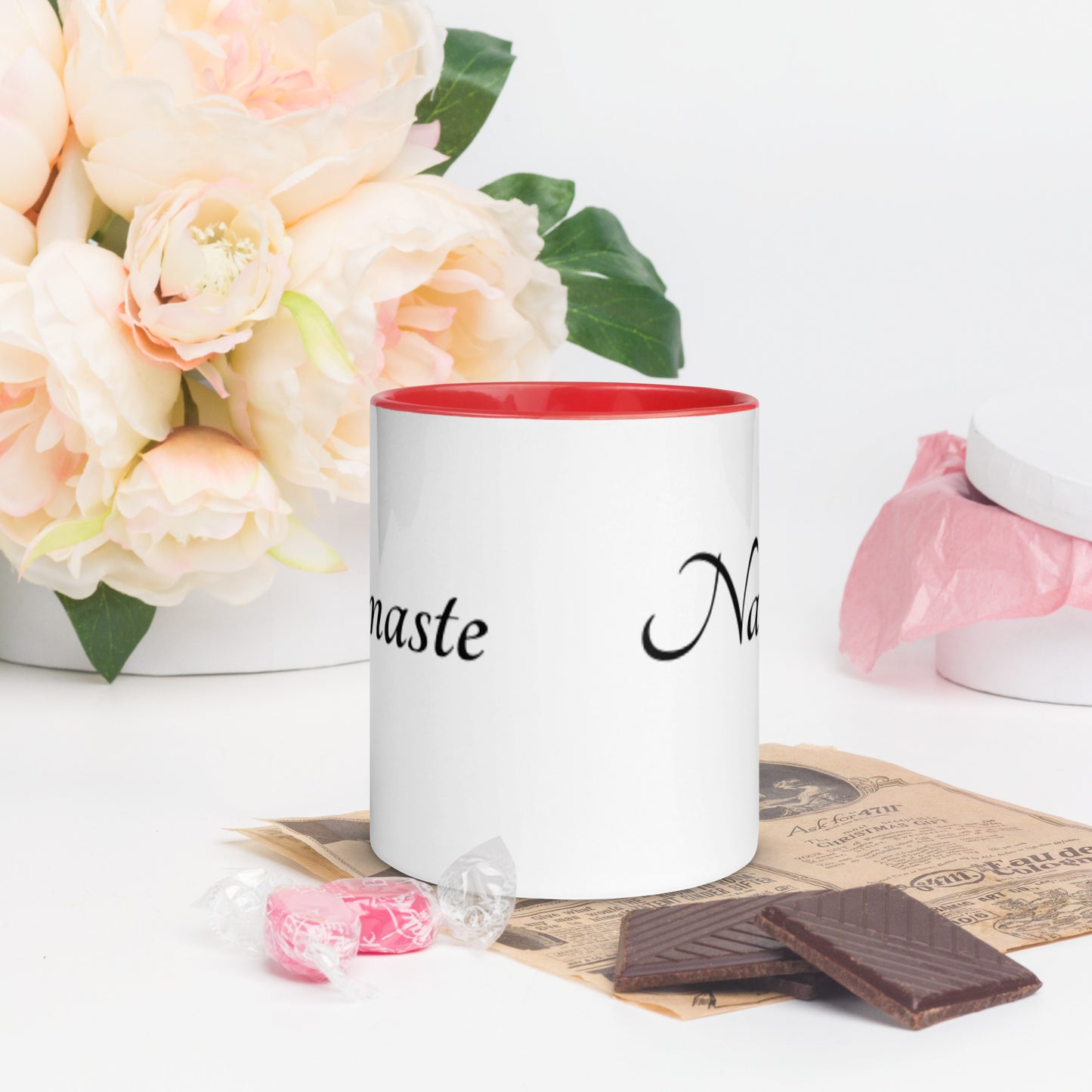 Mug With Color Inside / Namaste